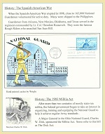 National Guard exhibit page